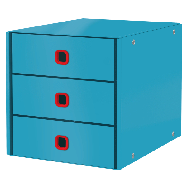 Click & Store Ladenblok karton, A4, 3 laden, Opvouwbaar, Blauw