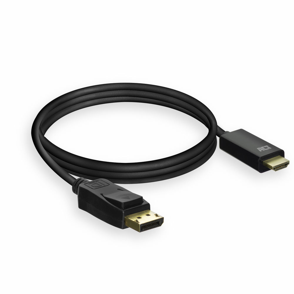 Adapter Cable DisplayPort male - HDMI male 4K @ 30Hz 1.8 Meter