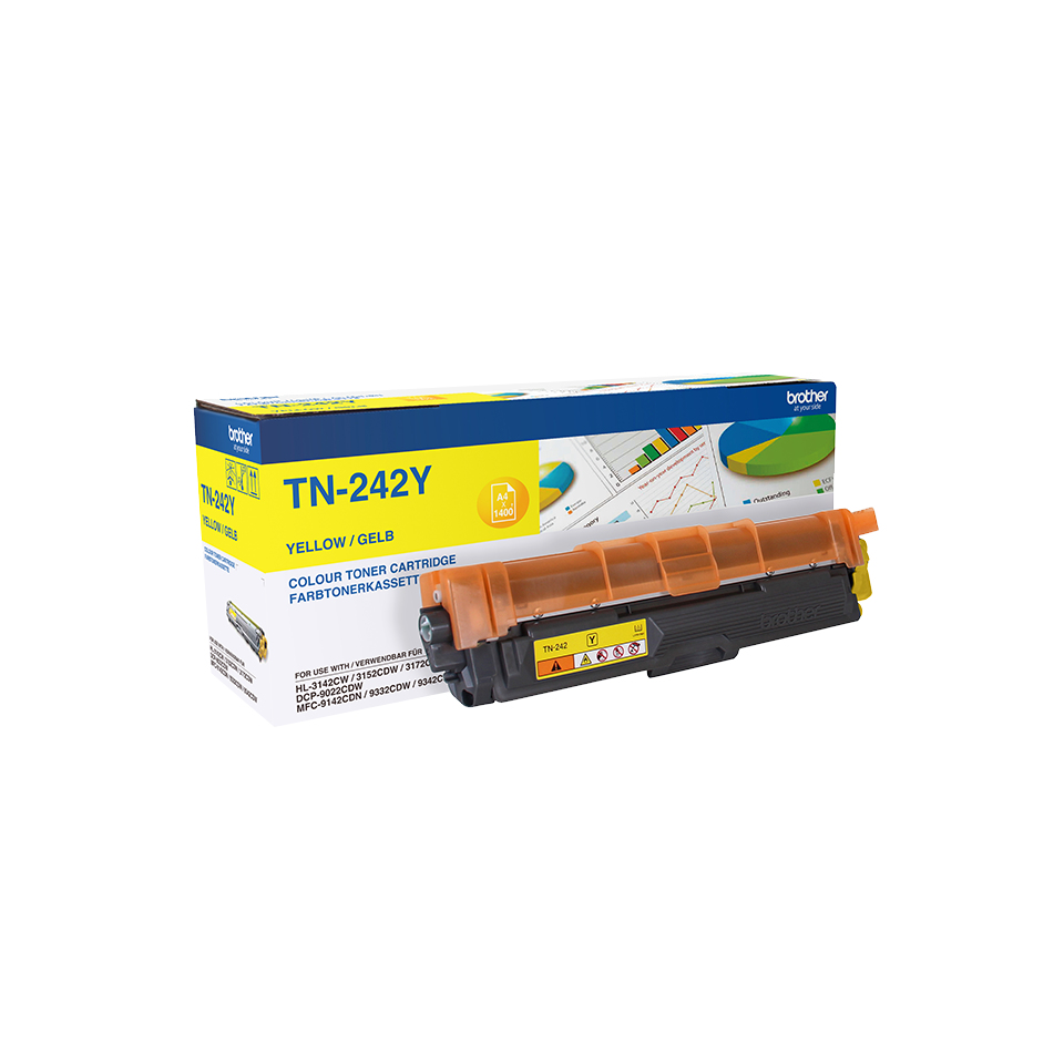 BROTHER TN242Y Toner Yellow 1400pages HL-3152CDW 3172CDW