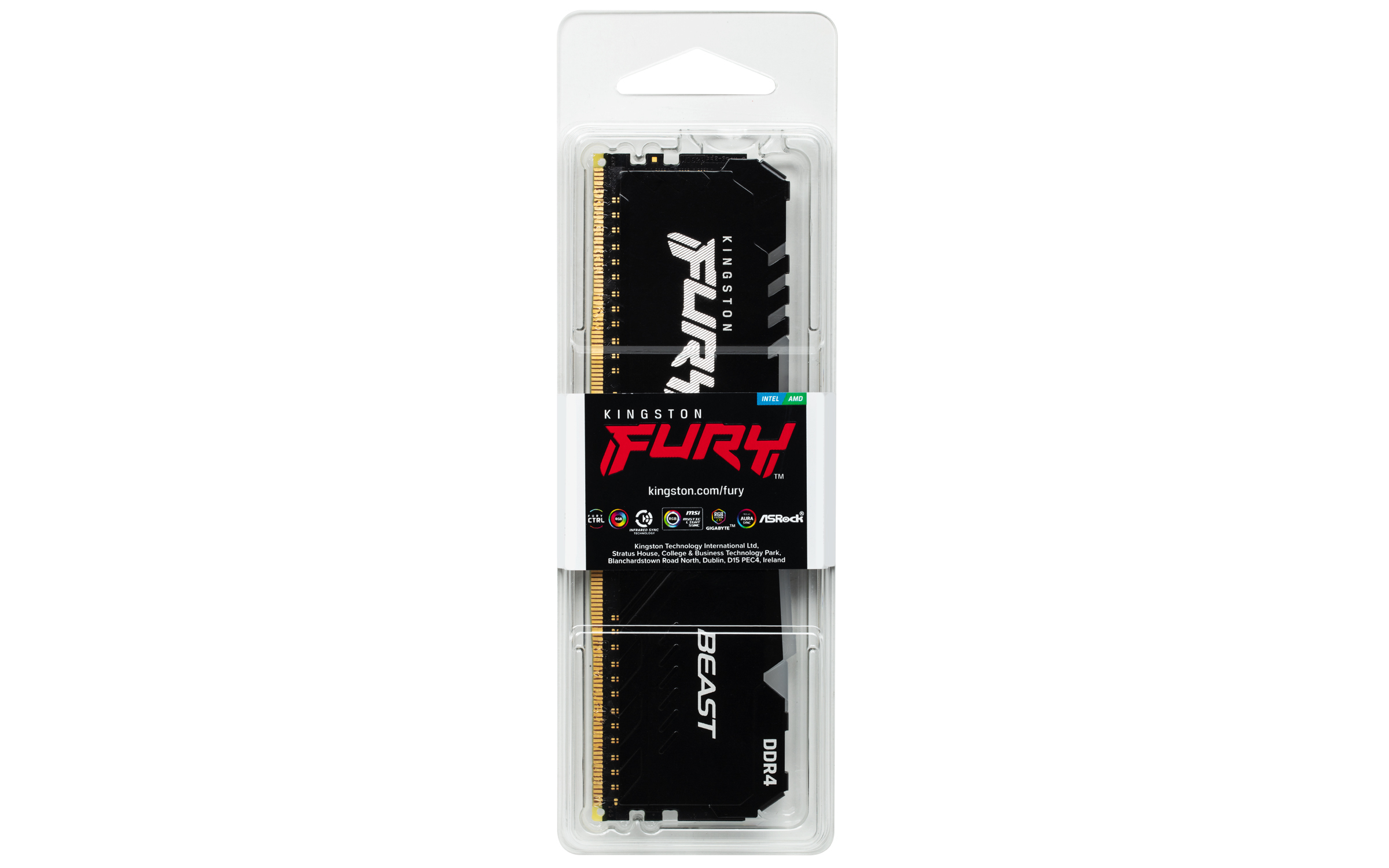 KINGSTON 8GB 2666MHz DDR4 CL16 DIMM FURY Beast RGB