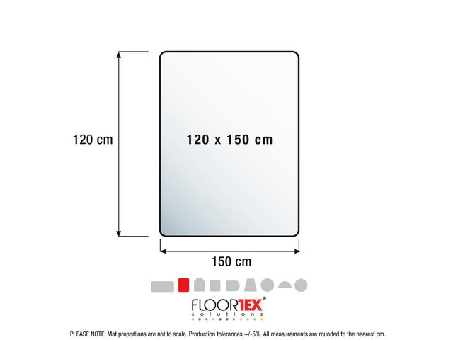 Cleartex AdvantageMat PVC Vloermat Harde Vloeren 120 x 150 cm