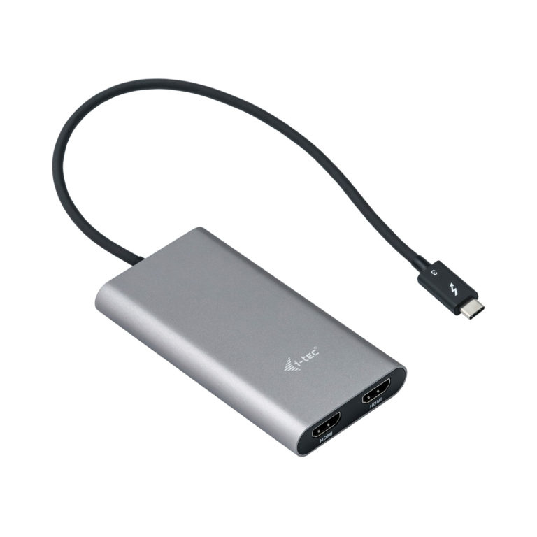  THUNDERBOLT3 Dual HDMI Video Adapter for Thunderbolt3 MacOS und Windows supports 2x 4K 60Hz Monitor