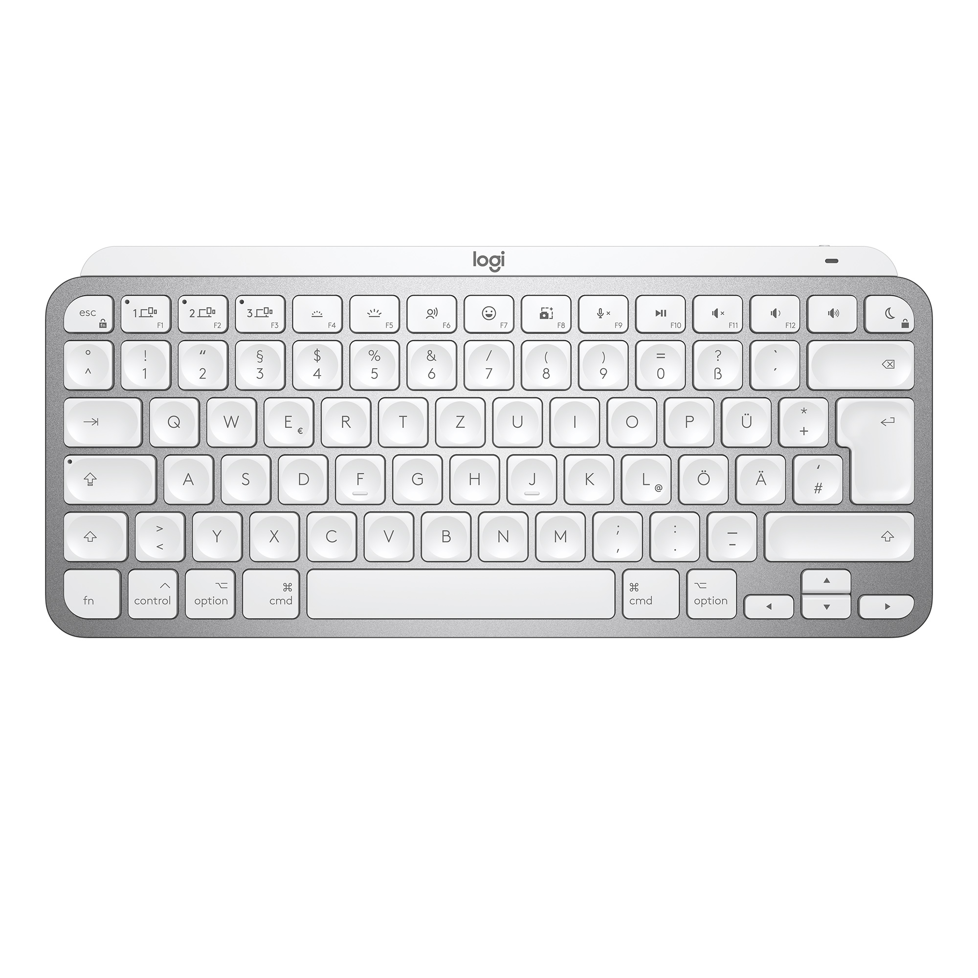 MX Keys Mini For Mac Minimalist Wireless Illuminated Keyboard - PALE GREY - CH - CENTRAL QWERTZ