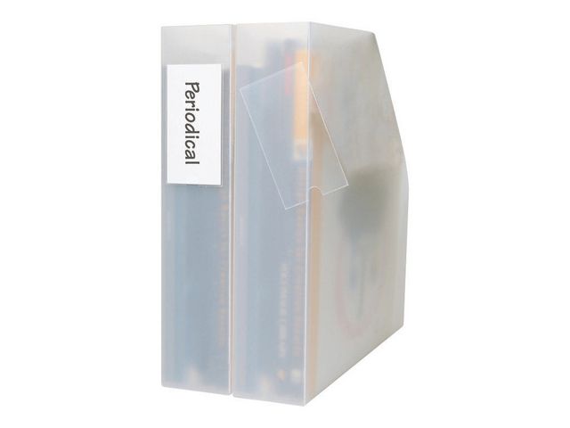 Zelfklevende Etikethouder, Polypropyleen, 46 x 75 mm, Transparant