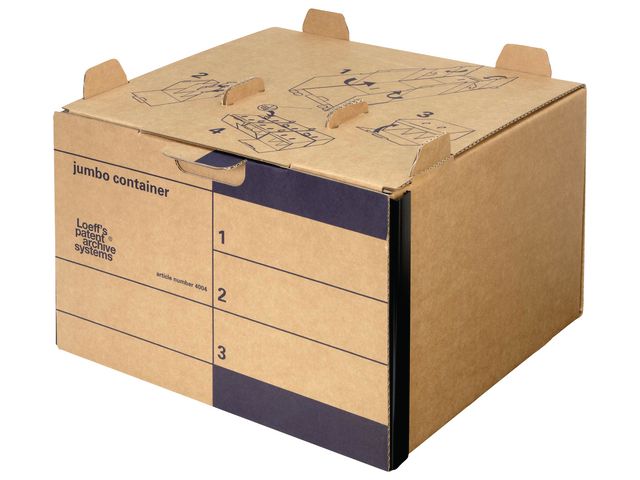 Archiefcontainer, Karton, 400 x 280 x 425 mm, Bruin