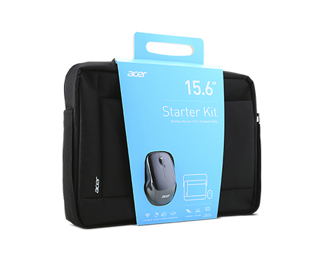 ACER STARTER KIT 15.6i Carrying bag black and Wireless mouse black