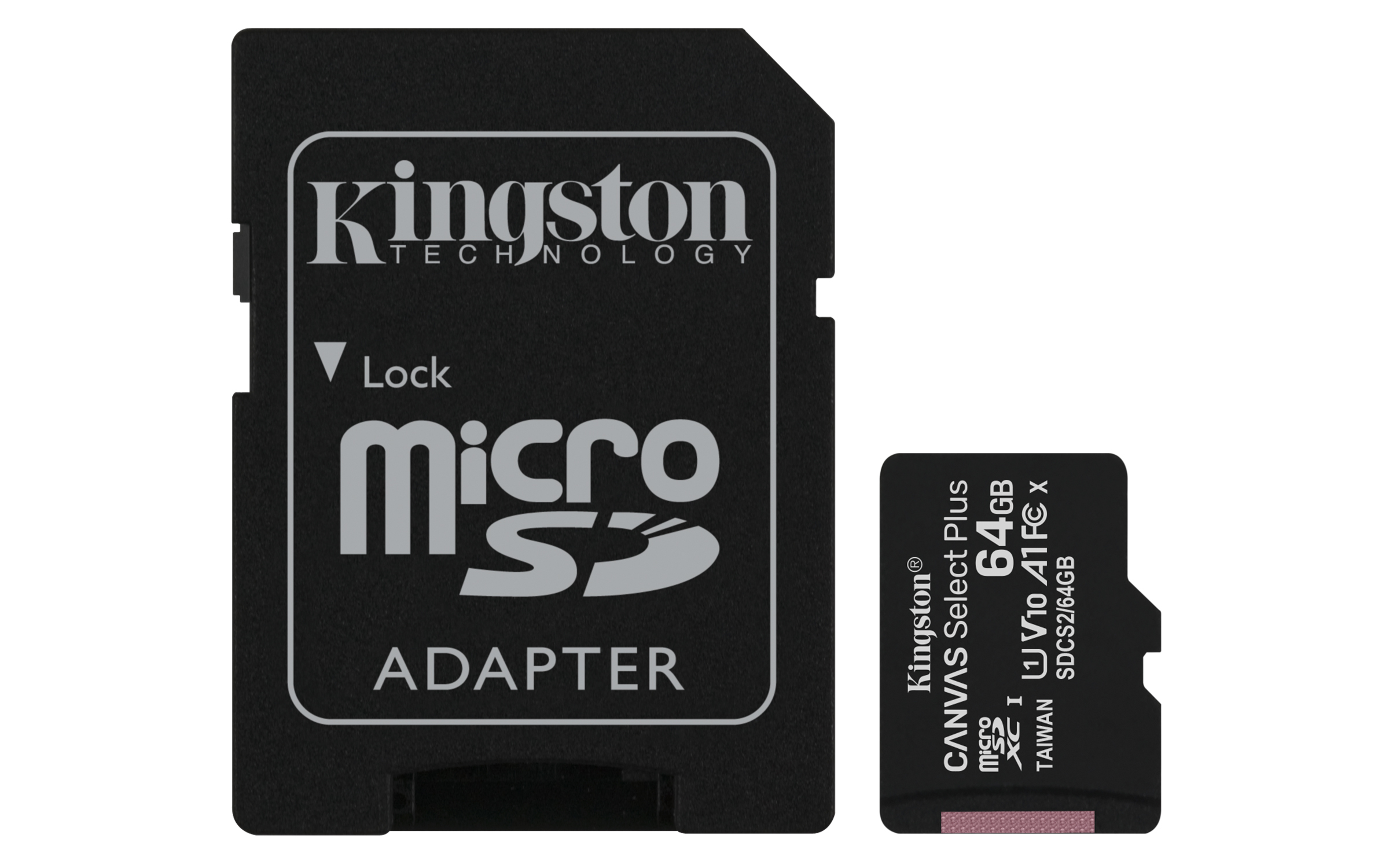 64GB micSDXC Canvas Select Plus 100R A1C10 Card + ADP