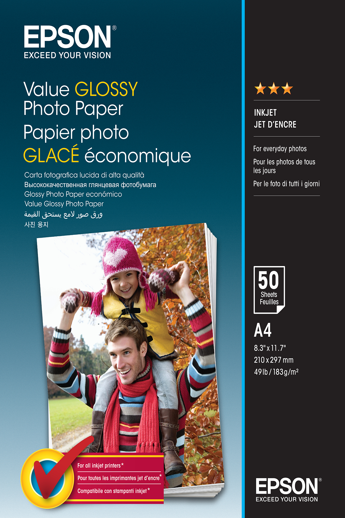 Value Photo Paper Glossy Fotopapier A4 183 g/m²