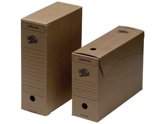 Jumbo Box Archiefdoos, Karton, 255 x 115 x 370 mm, Bruin