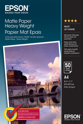 Matte Heavy Weight Fotopapier A4 167 g/m²