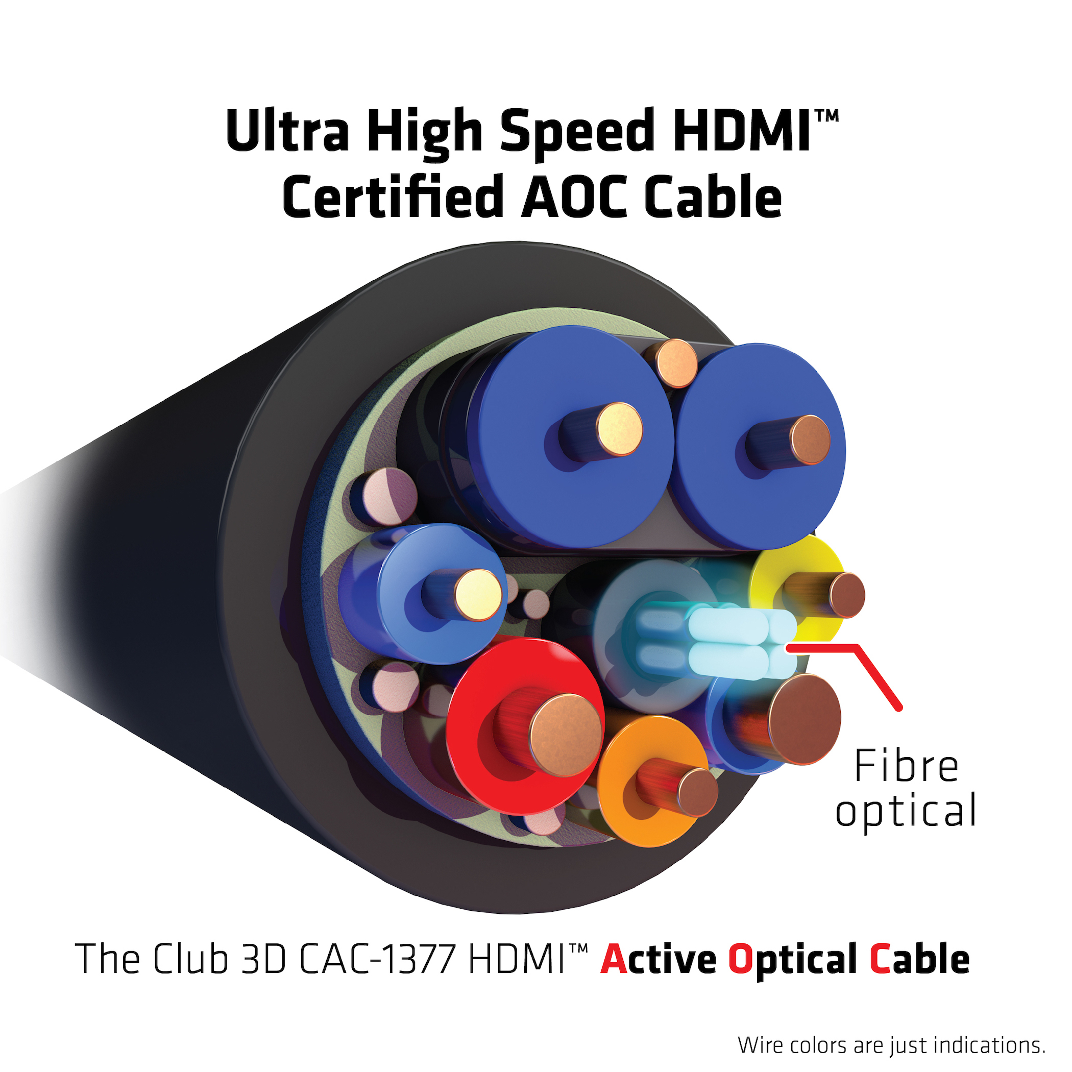 HIGH SPEED HDMI AOC CABLE 8K60HZ  4K120HZ 15M/ 49.2 FT M/M CERTIFIED