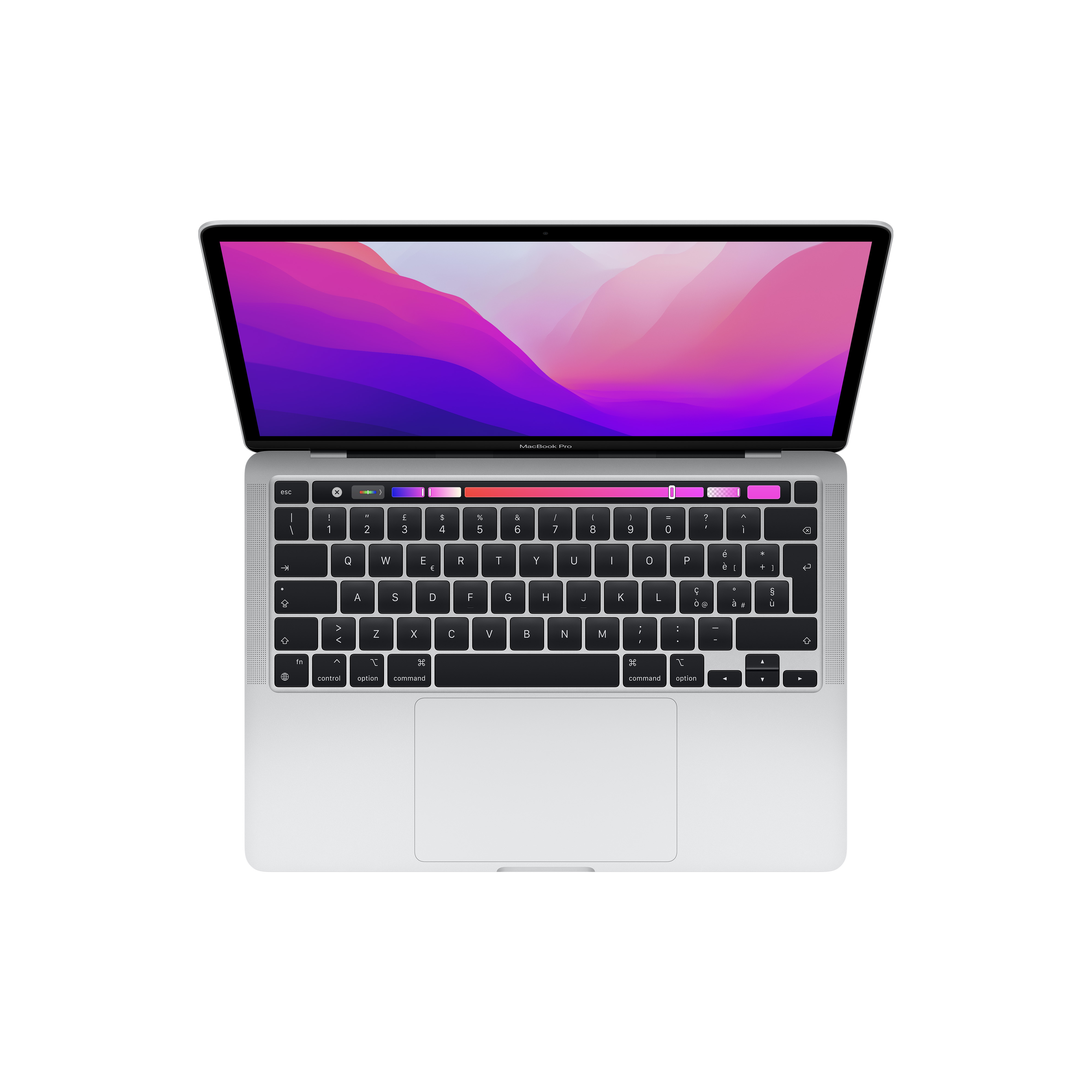 MacBook Pro 13'' (2022) 256 GB M2 Pro-chip Zilver QWERTY