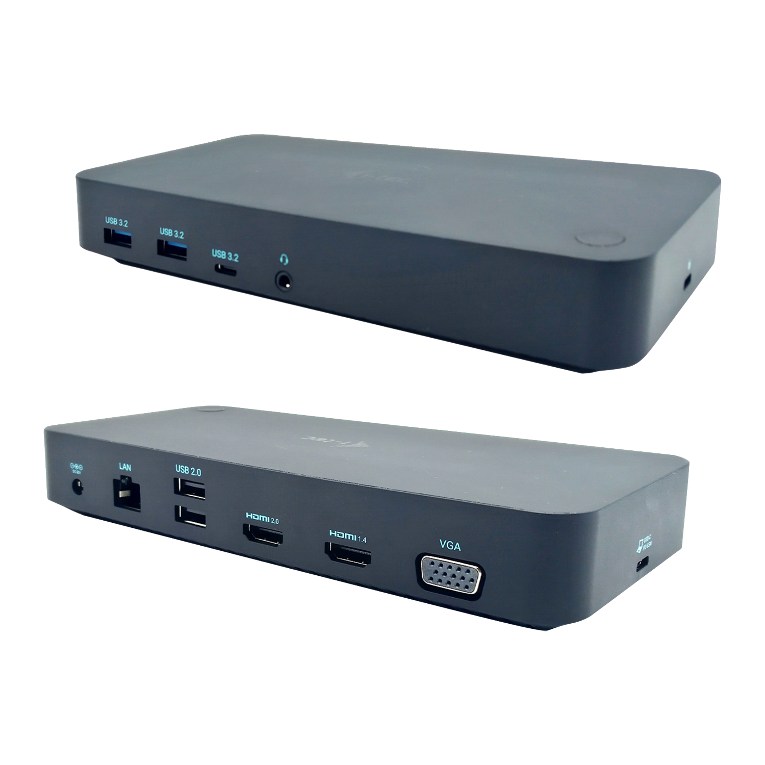  USB 3.0/USB-C/Thunderbolt 3xDisplay DS 2xHDMI 1xVGA 1xGLAN 2xUSB 2.0 2xUSB 3.2 1xUSB-C 3.2 Data 1x3.5mm Combo Audio/Mic PD 65W