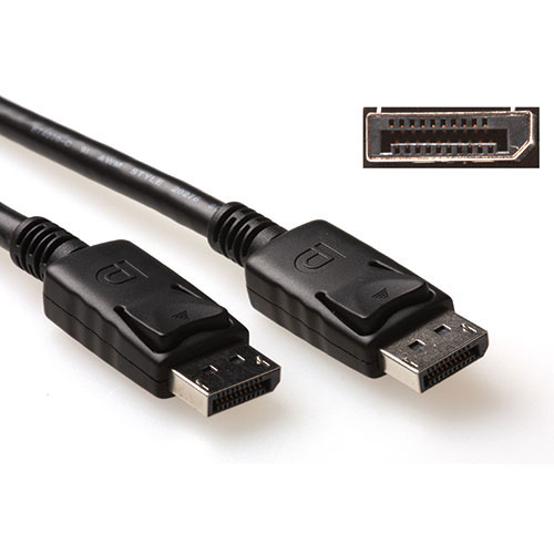 1 meter DisplayPort kabel/ male - male/power pin 20 aangesloten - PolyBag