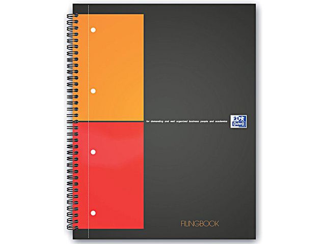International Filingbook A4, Geruit 5 mm, 4-gaats
