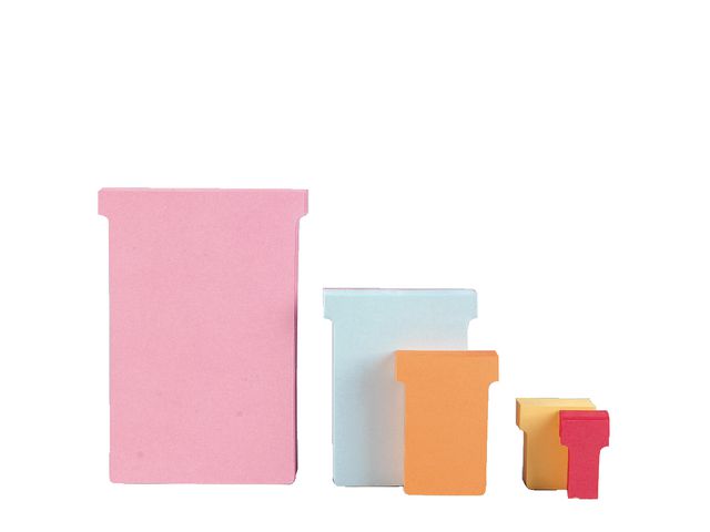 T-Kaart Maat 2, Papier, 170 g/m², 85 x 48,5 mm, Roze