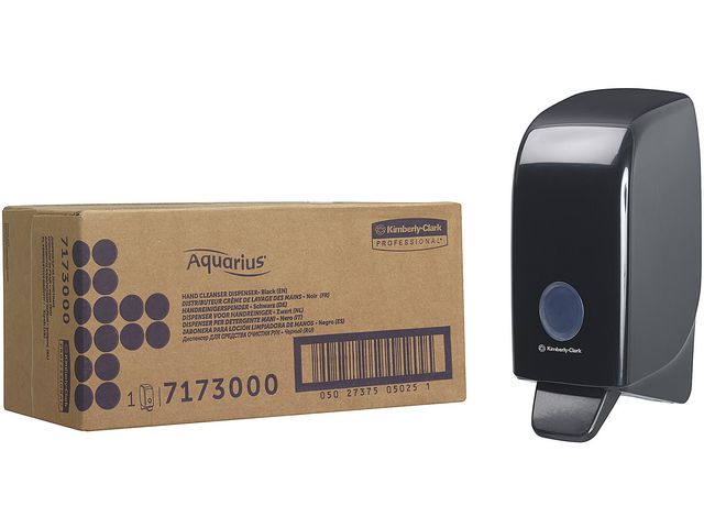 AQUARIUS*-handzeepdispenser, 1 l, 235 x 116 x 110 mm, zwart
