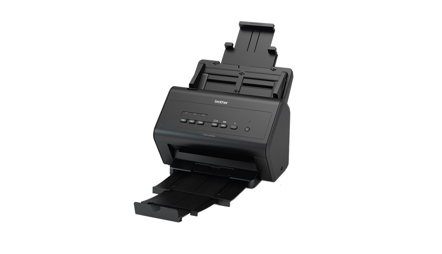 ADS-3000N - Documentscanner - Dubbelzijdig - A4 - 600 dpi x 600 dpi - tot 50 ppm mono & kleur - ADF 50 vel - tot 3000 scans per dag - USB 3.0. Gb LAN. USB 2.0