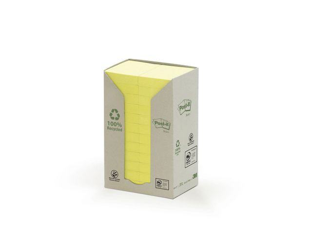 Recycled Notes Canary Yellow™ 38 x 51 mm Geel