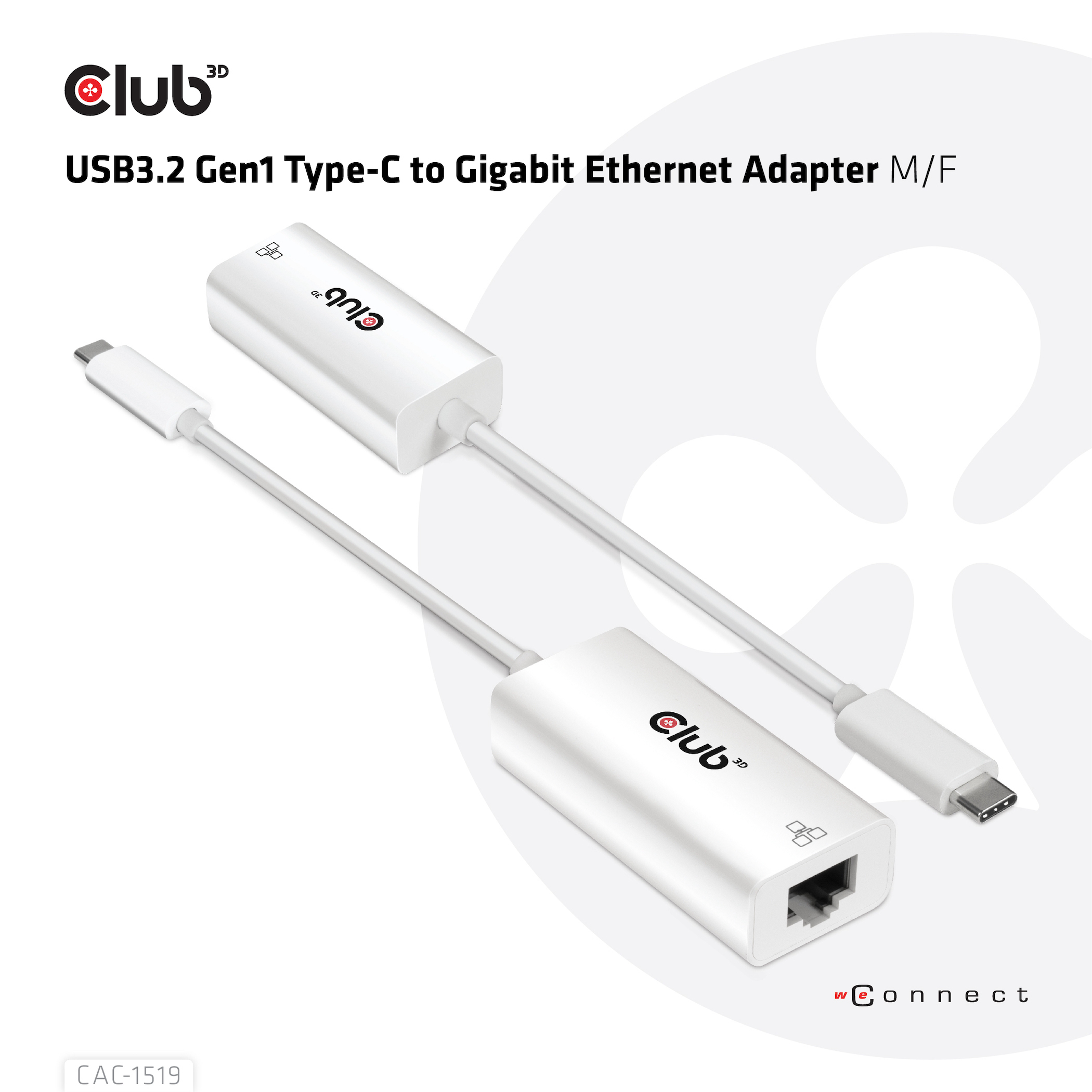 USB TYPE C 3.1 GEN 1 GEN 1  MALE  TO 1GB ETHERNET FEMALE Active Adapter