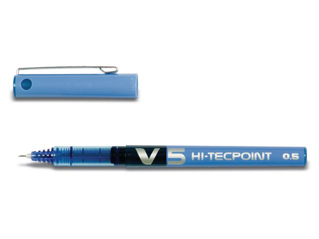Rolschrijver Hi-Tecpoint V5 0,3 mm, blauw