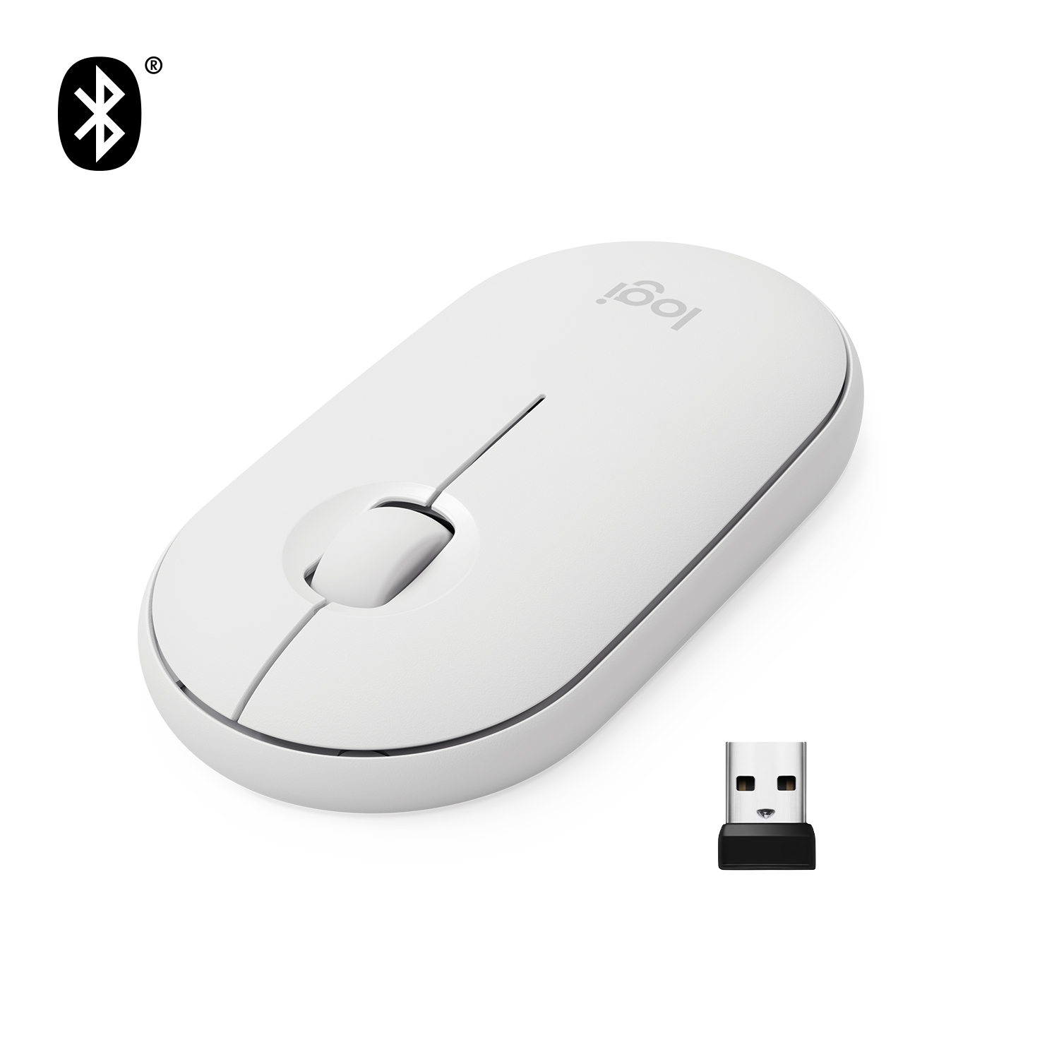 Pebble M350 Wireless Mouse - OFF-WHITE - EMEA