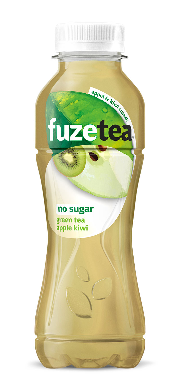 Green Tea Apple Kiwi No Sugar Fles 0,4 L