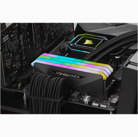 DDR4 3600MHz 16GB 2x8GB Dimm Unbuffered16-20-20-38 XMP 2.0 Vengeance RGB RT RGB LED Black PCB 1.35V for AMD Ryzen