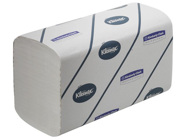 Extra Kleine Papieren handdoeken, Interfold, 2-laags, 21,5 cm, Wit