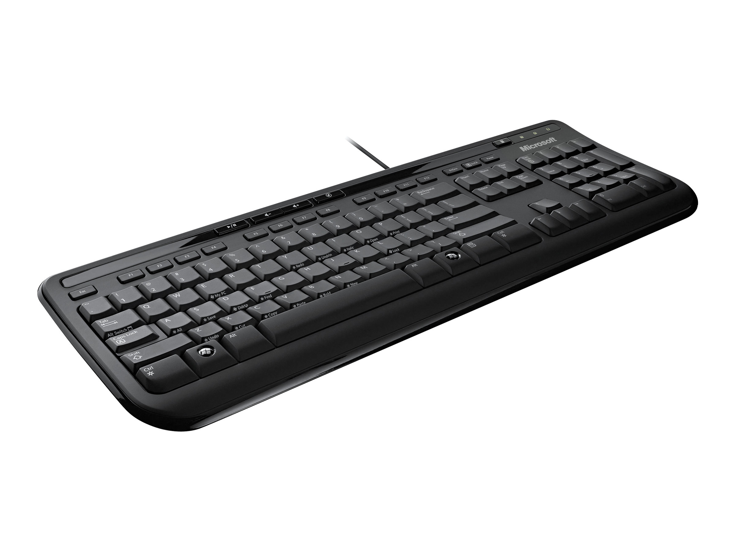Wired Keyboard 600 USB Port Belgium Azerty Black