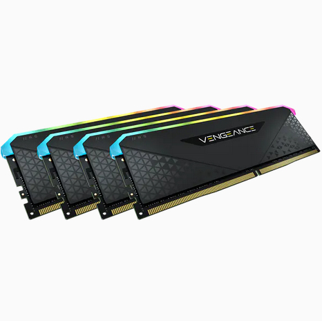 DDR4 3200MHz 32GB 4x8GB DIMM Unbuffered16-20-20-38 XMP 2.0 VENGEANCE RGB RS Heatspreader RGB LED 1.35V for AMD Ryzen AMD Threadripper & Intel XMP