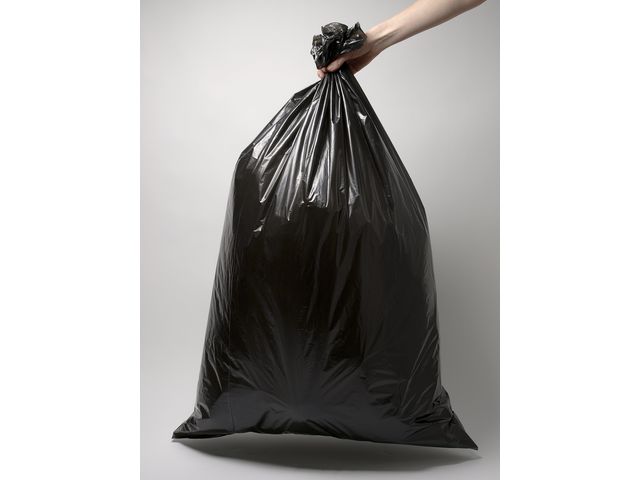 Afvalzak 20 liter, 45 x 50 cm, T25, zwart