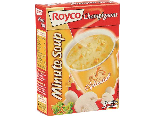 20 sachets Soupe Royco Champignons Crunchy - Soupe