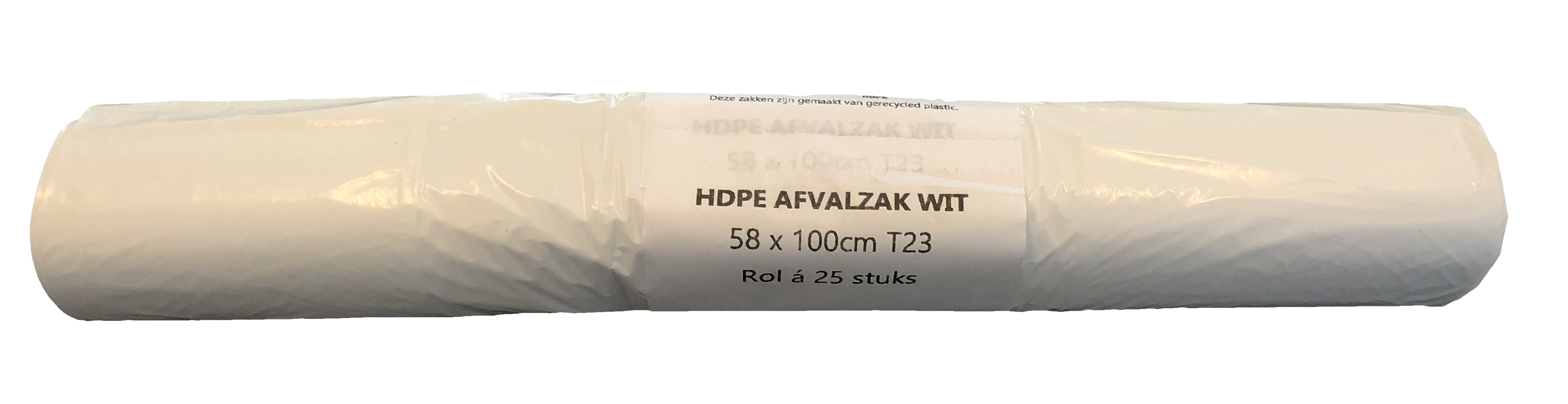 Afvalzak 70 L Wit HDPE T25
