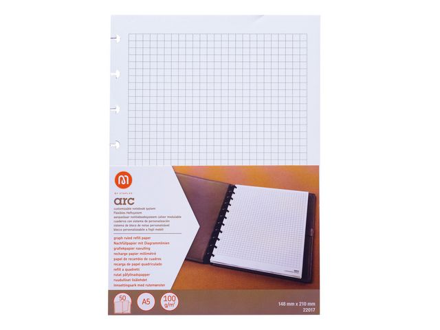 ARC-papier Navulverpakking A5 100 g/m² Geruit Wit
