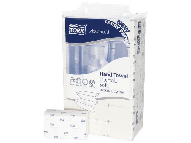 Advanced Papieren Handdoeken, Interfold H2, 2-laags, Wit