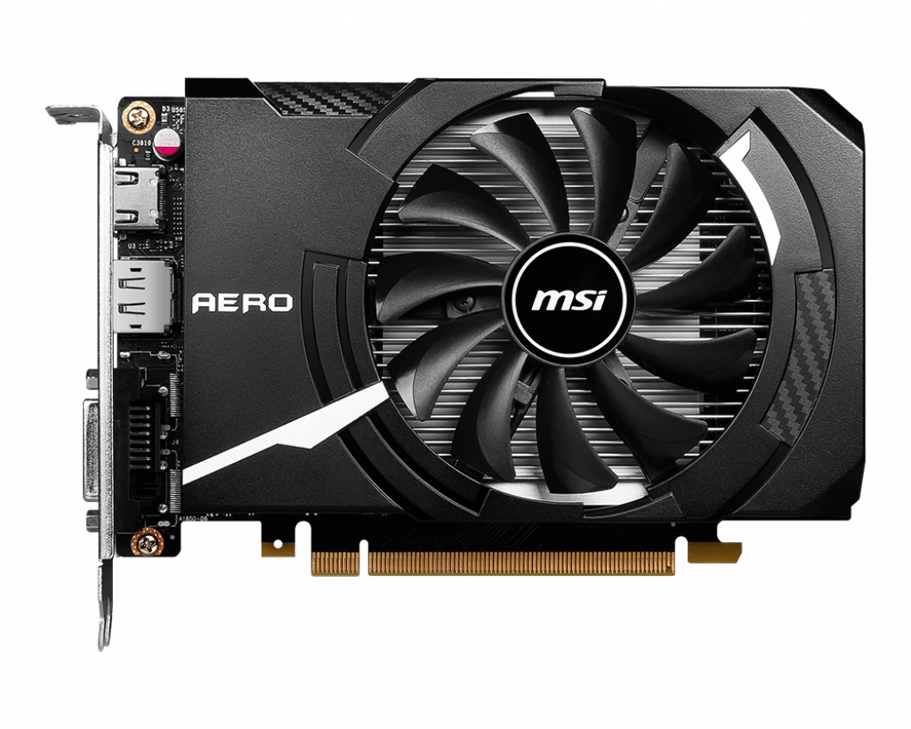 MSI GeForce GTX 1630 AERO ITX 4GB GDDR6 OC 1xHDMI 2.0b 1xDP 1.4a 1xDVI-D