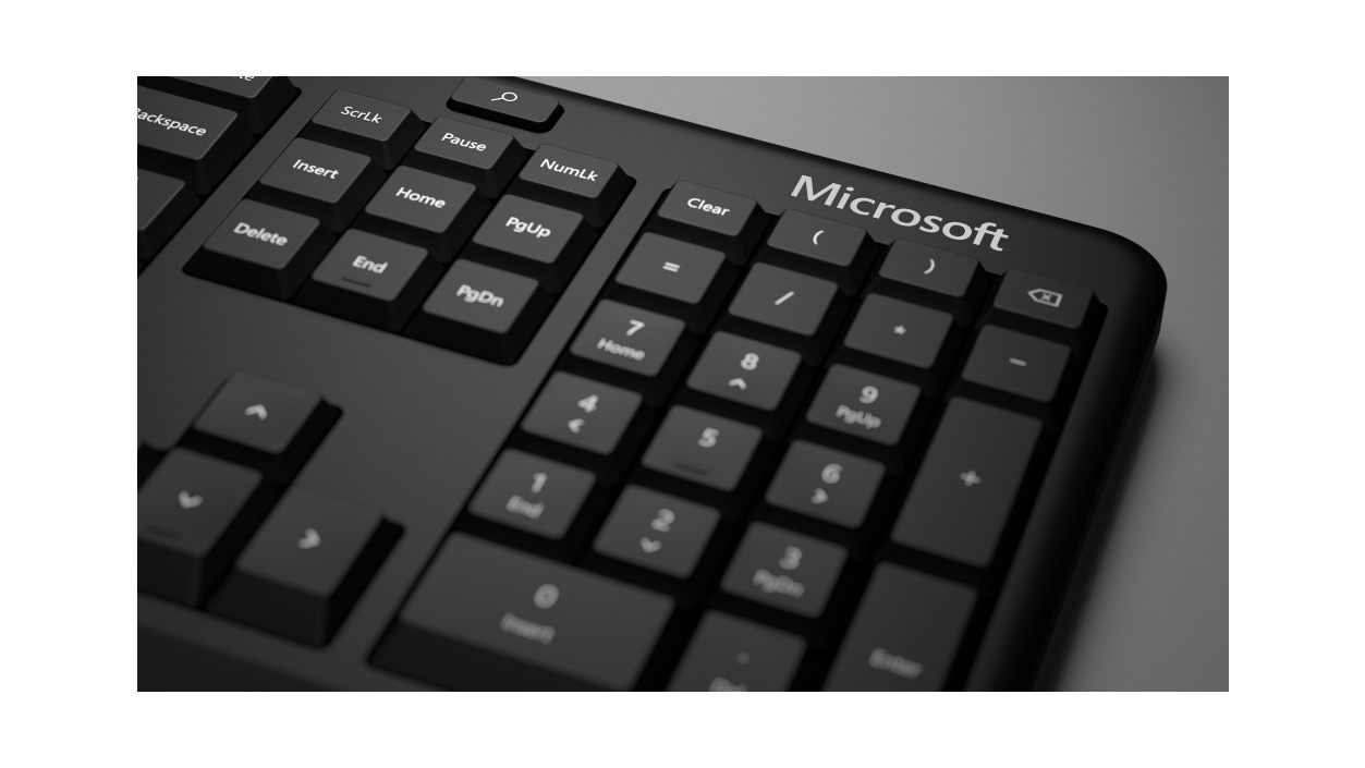MS Ergonomic Keyboard for Business Win32 USB Port QWERTY