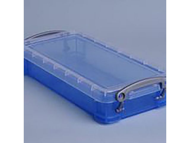 Stabelbare Opbergbox, PP, 0.55 L, 220 x 100 x 40 mm, Blauw