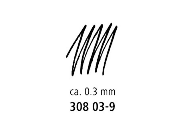 Fineliner 308 0,3 mm Zwart