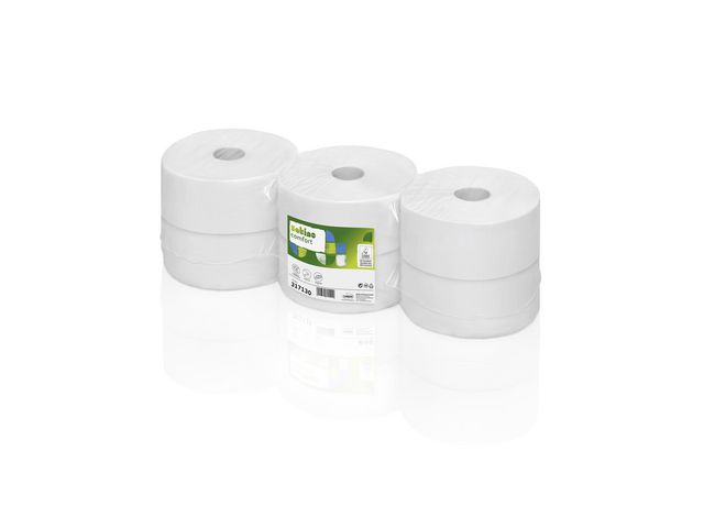 Premium Jumborollen Toiletpapier, 2-laags, 380 m, Wit