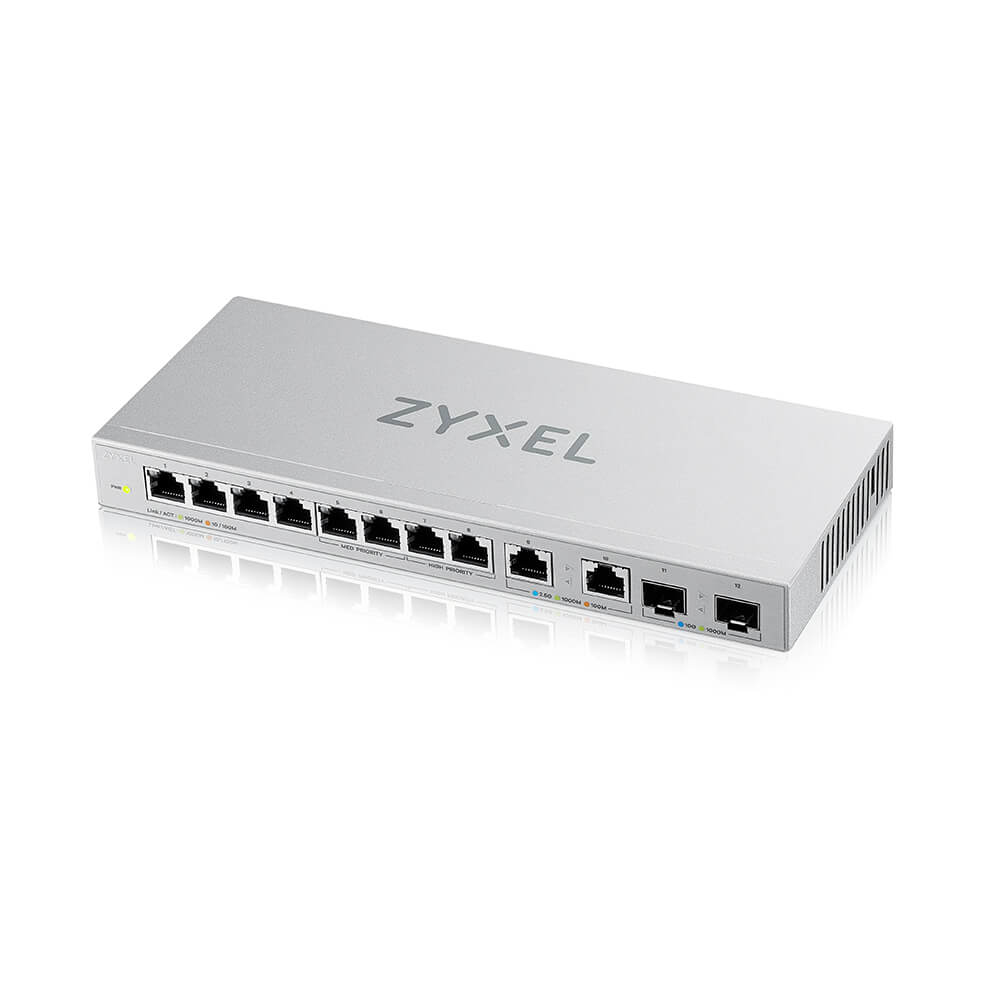 XGS1010-12.8-Port Gigabit Unmanaged Switch with 2-Port 2.5G/2-Port SFP+