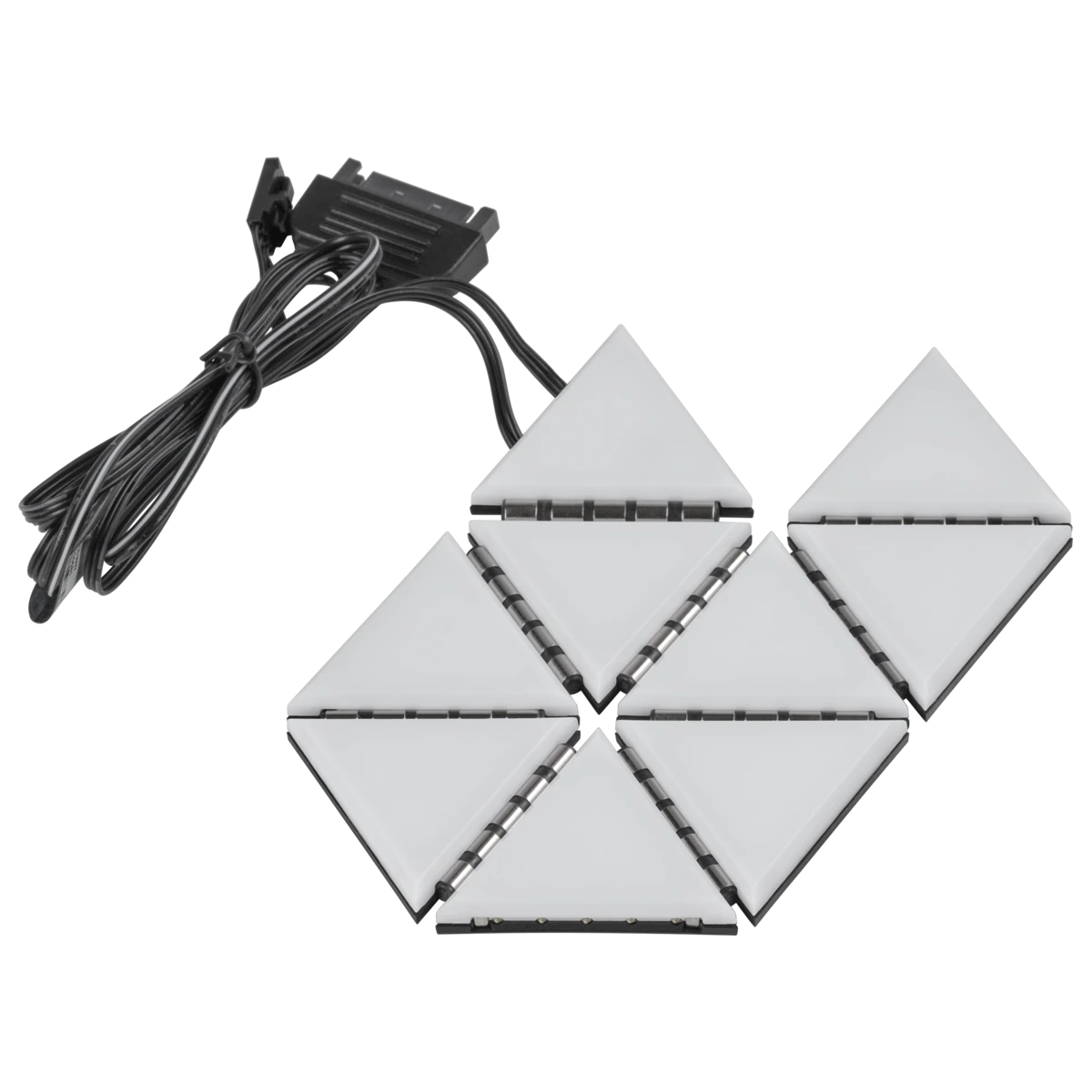 iCUE LC100 Case Accent Lighting Panels - Mini Triangle - 9x Tile Expansion Kit