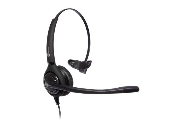 501S-PM On-Ear Mono Headset, Bedraad, QD, Zwart