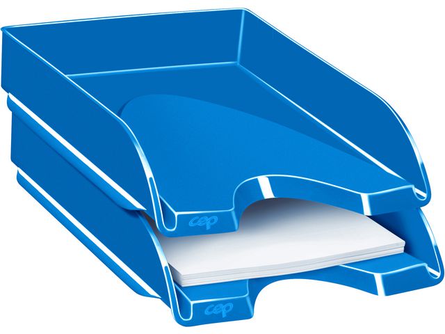 Gloss 200+ G brievenbak, polystyreen, 348 x 257 x 66 mm, blauw