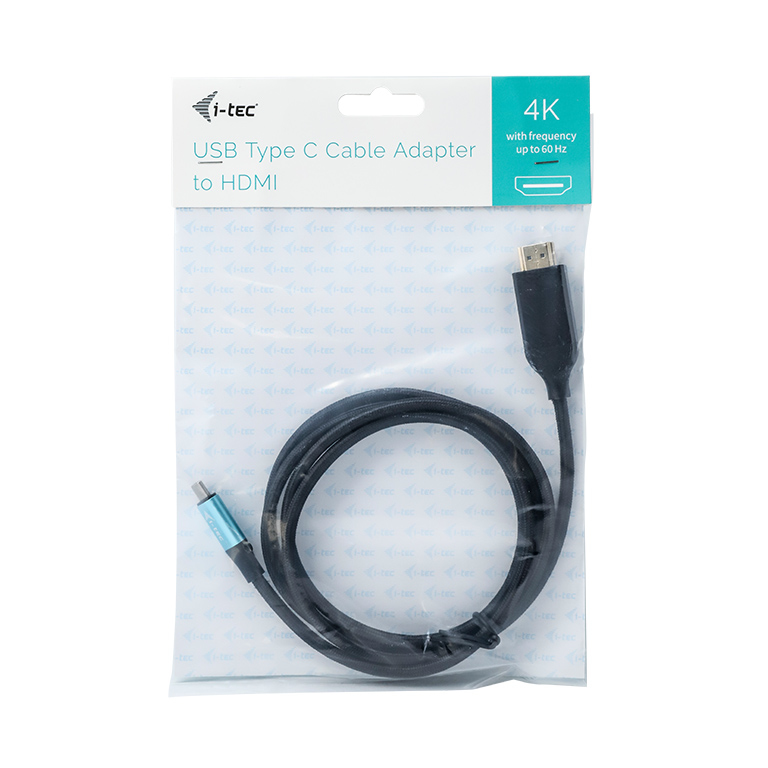 I-TEC USB C HDMI Cable Adapter 4K 60 Hz 150cm kompatible with Thunderbolt 3