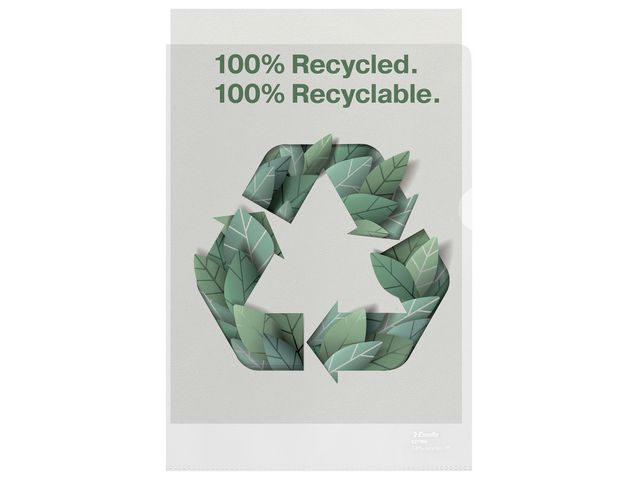 100% Gerecyclede Zichtmap A4 Transparant