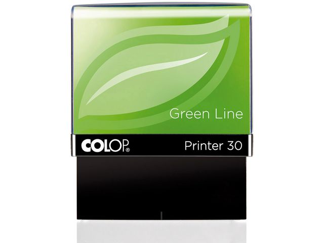 Stempel Green Line 30, zelfinktend voor dagelijks gebruik, 47 x 18 mm, max. 5 regels