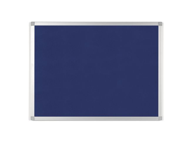 Prikbord, Vilt, Aluminium Frame, 1200 x 900 mm, Blauw