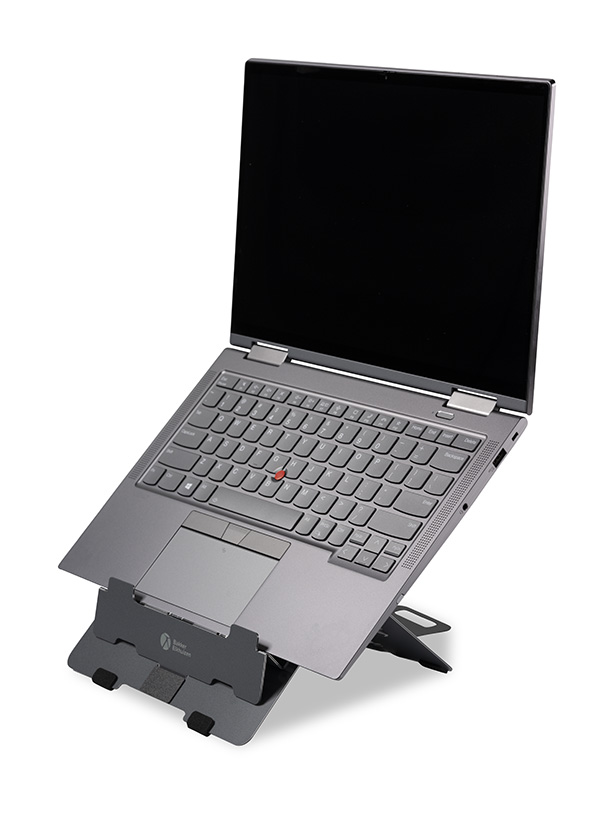 FlexTop 170, Laptop standaard mobiel, 7 standen, Aluminium, Lichtgewicht, Space Grey